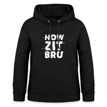 Südafrikanisches Howzit Bru Geschenk 4 Vater Mutter Sohn - Frauen Hoodie - Schwarz - Vorne - AI Model Female 172 light (172cm)
