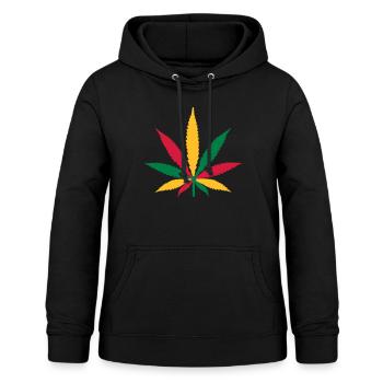 Marijuana Reggae - Women's Hoodie - black - Front - AI Model Female 172 light (172cm)