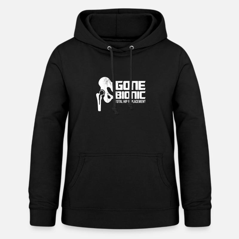 Gone Bionic, remplacement total de la hanche! - Sweat à capuche Femme - noir