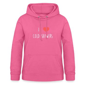 Lustige kalte Duschen Kälteexposition  - Frauen Hoodie - Pink - Vorne - AI Model Female 172 light (172cm)