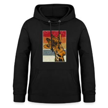 Giraffe - Frauen Hoodie - Schwarz - Vorne - AI Model Female 172 light (172cm)