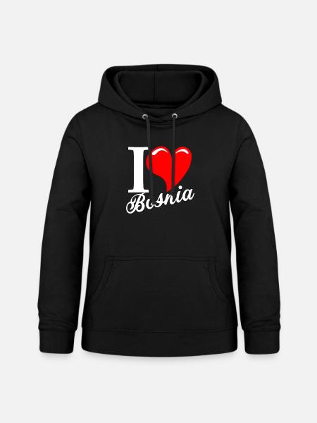 Bosnien - Frauen Hoodie - Schwarz