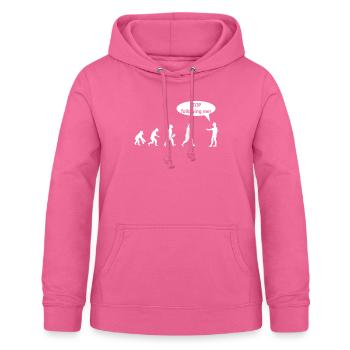 Evolution - Sweat à capuche Femme - rose - Devant - AI Model Female 172 light (172cm)
