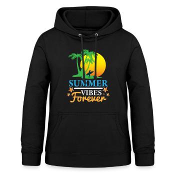 Sommer Vibes Forever - Frauen Hoodie - Schwarz - Vorne - AI Model Female 172 light (172cm)