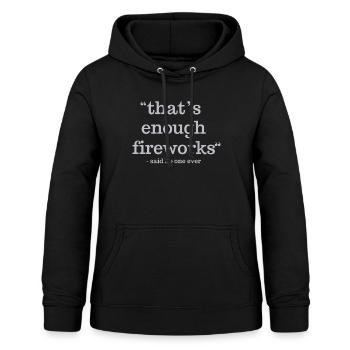 Fireworks - Women's Hoodie - black - Front - AI Model Female 172 light (172cm)