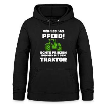 Trecker Trekker Traktor Junge Kind Prinz Geschenk - Frauen Hoodie - Schwarz - Vorne - AI Model Female 172 light (172cm)