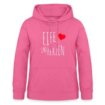 Eifel im Herzen - Frauen Hoodie - Pink - Vorne - AI Model Female 172 light (172cm)
