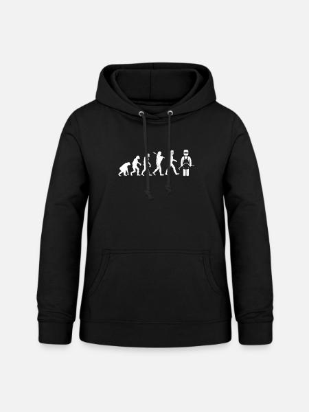 Evolution Funny Schweißer Design - Frauen Hoodie - Schwarz