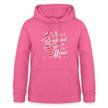 Weihnachten - Frauen Hoodie - Pink - Vorne - AI Model Female 172 light (172cm)