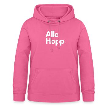 Alla Hopp - Dialekt aus der Pfalz - Frauen Hoodie - Pink - Vorne - AI Model Female 172 light (172cm)