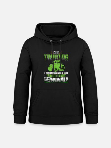 Landwirtschaft Traktor Spruch - Frauen Hoodie - Schwarz