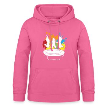 Trampolin Jump Jumping Jumpstyle Sport - Sweat à capuche Femme - rose - Devant - AI Model Female 172 light (172cm)