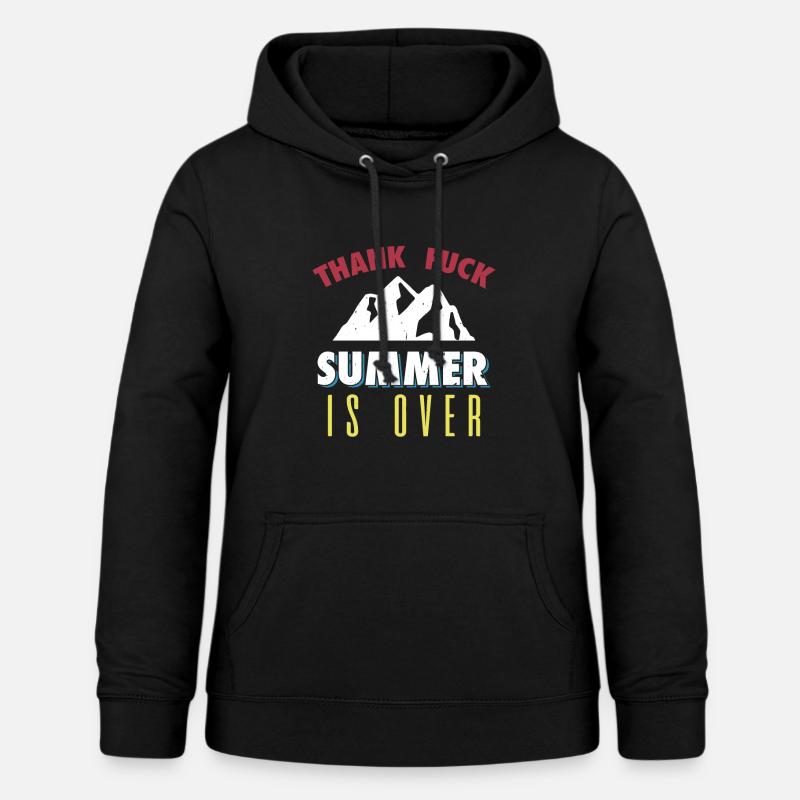 L'été est terminé - Sweat à capuche Femme - noir