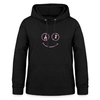 Rhönrad - Frauen Hoodie - Schwarz - Vorne - AI Model Female 172 light (172cm)