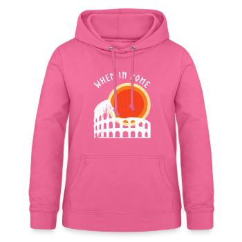 Sonnenuntergang über das Kolosseum - Frauen Hoodie - Pink - Vorne - AI Model Female 172 light (172cm)