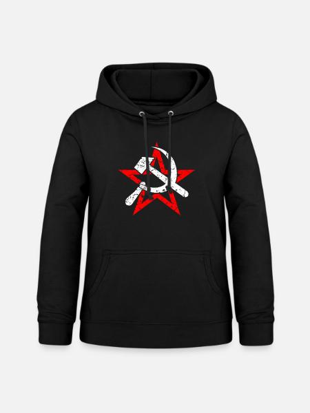 Hammer Sichel Sowjetunion Kommunismus - Frauen Hoodie - Schwarz