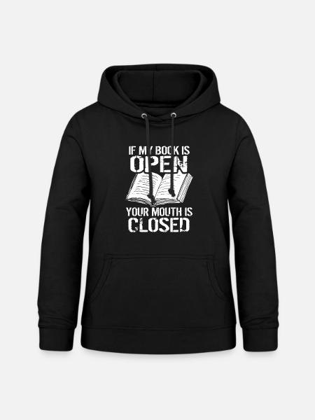 Buch Bücher Book - Frauen Hoodie - Schwarz