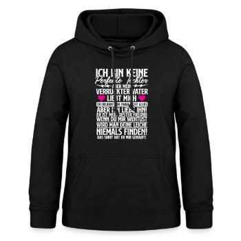 perfekte Tocher Vater Liebe bester Freund - Frauen Hoodie - Schwarz - Vorne - AI Model Female 172 light (172cm)