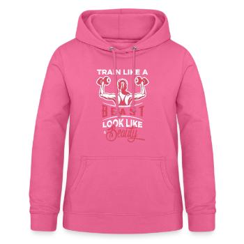 trening - Hettegenser for kvinner - rosa - Foran - AI Model Female 172 light (172cm)