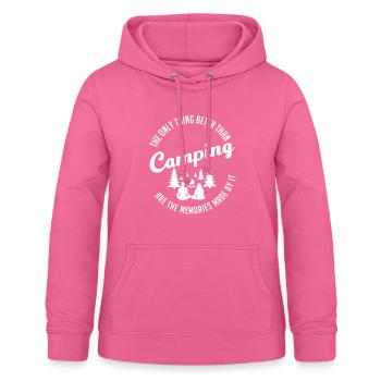 camping - Women's Hoodie - pink - Front - AI Model Female 172 light (172cm)