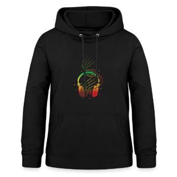 Reggae - Sweat à capuche Femme - noir - Devant - AI Model Female 172 light (172cm)