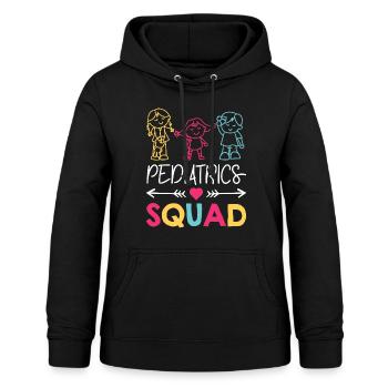 Pediatrics Squad Nurse Medical Care Kinder Geschenk - Frauen Hoodie - Schwarz - Vorne - AI Model Female 172 light (172cm)