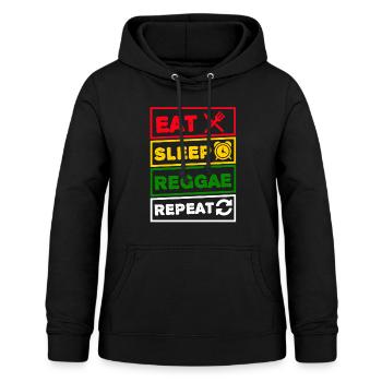 Reggae Rasta Rastafari Rasta Lion Geschenk - Frauen Hoodie - Schwarz - Vorne - AI Model Female 172 light (172cm)