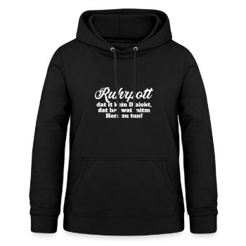 Ruhrpott Geschenk - Frauen Hoodie - Schwarz - Vorne - AI Model Female 172 light (172cm)