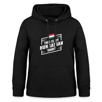 Das ist mein Ungarisches Hemd Geschenkidee - Frauen Hoodie - Schwarz - Vorne - AI Model Female 172 light (172cm)