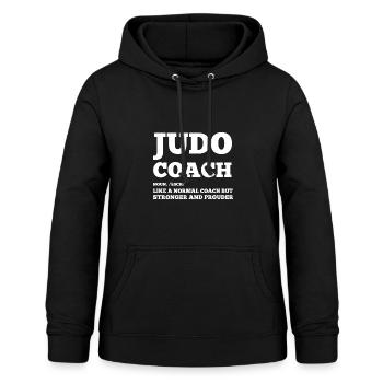 Judo Coach Un judoka plus fort et fier - Sweat à capuche Femme - noir - Devant - AI Model Female 172 light (172cm)