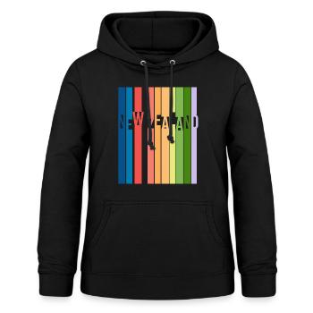 Nouvelle-Zélande - Sweat à capuche Femme - noir - Devant - AI Model Female 172 light (172cm)