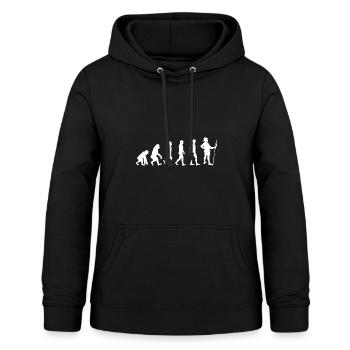Pfadfinder Evolution - Frauen Hoodie - Schwarz - Vorne - AI Model Female 172 light (172cm)
