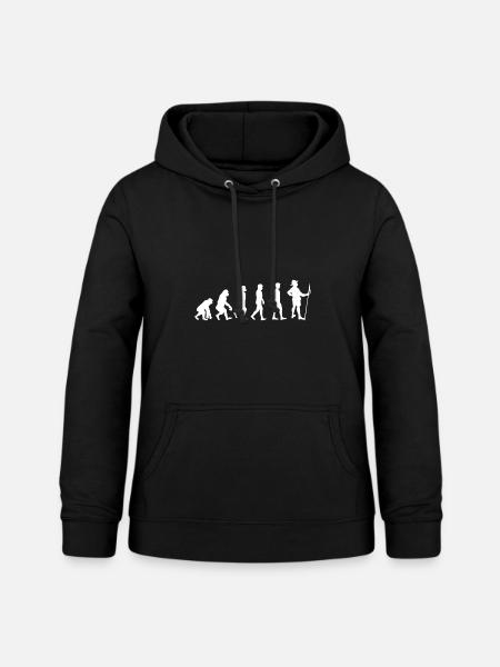 Évolution des scouts - Sweat à capuche Femme - noir