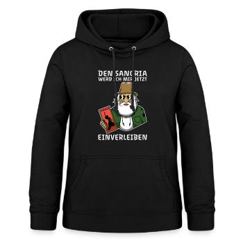 Harald Krull - Sangria einverleiben - Frauen Hoodie - Schwarz - Vorne - AI Model Female 172 light (172cm)