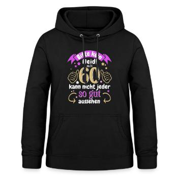 60. Geburtstag Frauen Damen 60 Jahre Geschenk - Frauen Hoodie - Schwarz - Vorne - AI Model Female 172 light (172cm)