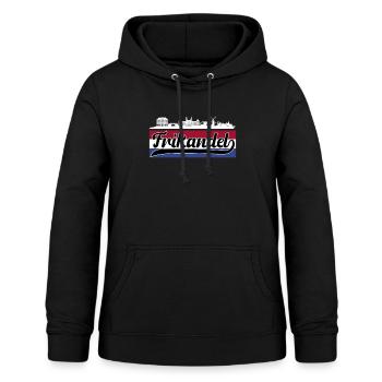 Frikandel avec drapeau holland - Sweat à capuche Femme - noir - Devant - AI Model Female 172 light (172cm)