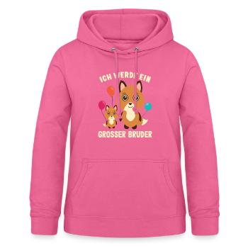 Big brother baby fox - Women's Hoodie - pink - Front - AI Model Female 172 light (172cm)