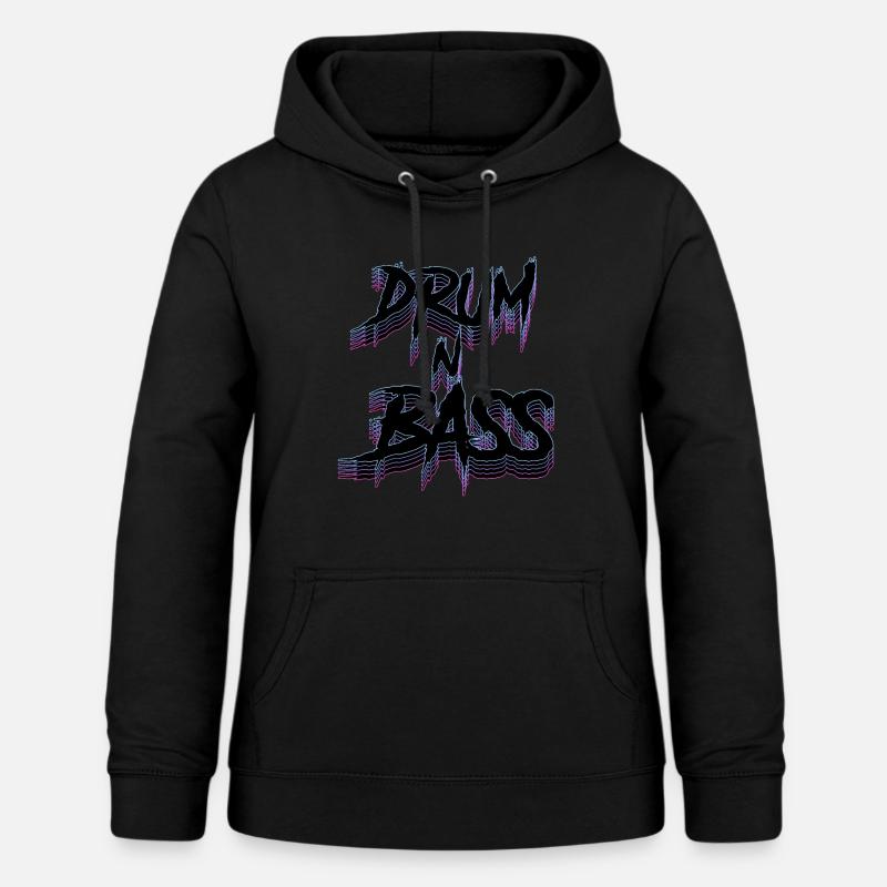 Drum N Bass DNB Drum & Bass Rave Dubstep Electro - Sweat à capuche Femme - noir