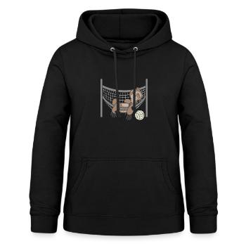 Volleyball Faultier Volleyballer Faul Sport - Frauen Hoodie - Schwarz - Vorne - AI Model Female 172 light (172cm)
