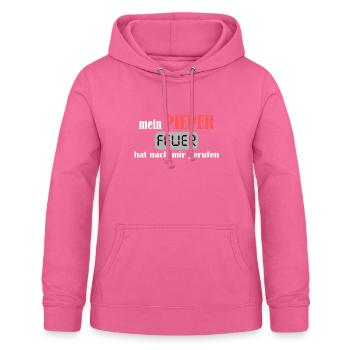 Notruf freiwillige Feuerwehr Pieper - Frauen Hoodie - Pink - Vorne - AI Model Female 172 light (172cm)