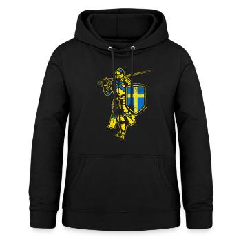 Schwedischer Ritter - Frauen Hoodie - Schwarz - Vorne - AI Model Female 172 light (172cm)