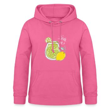 Lemonade Lemon Drink Summer Refreshment - Women's Hoodie - pink - Front - AI Model Female 172 light (172cm)