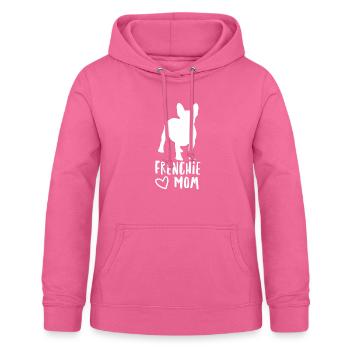 Frenchie maman bouledogue français - Sweat à capuche Femme - rose - Devant - AI Model Female 172 light (172cm)
