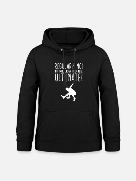 Ultimate Frisbee - Frauen Hoodie - Schwarz