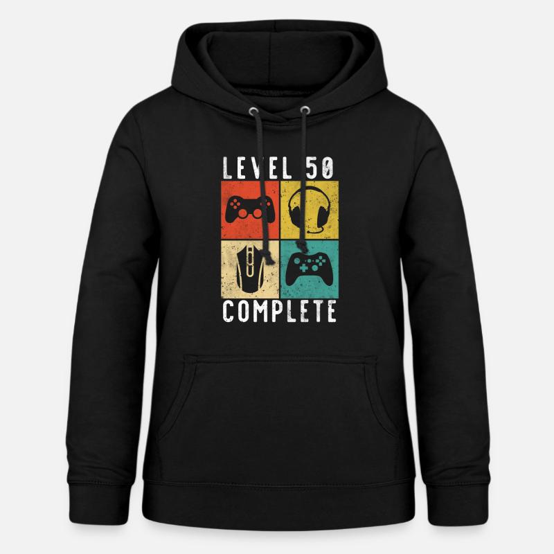 Jeu complet de niveau 50e anniversaire - Sweat à capuche Femme - noir