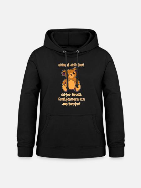 Bärchen Teddy Bär Spruch Geschenkidee - Frauen Hoodie - Schwarz