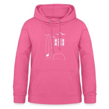 Moin Moin Planche de surf - Sweat à capuche Femme - rose - Devant - AI Model Female 172 light (172cm)