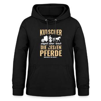 Kutsche - Frauen Hoodie - Schwarz - Vorne - AI Model Female 172 light (172cm)