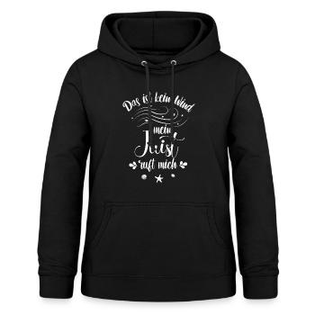 Das ist kein Wind - mein Juist ruft mich - Frauen Hoodie - Schwarz - Vorne - AI Model Female 172 light (172cm)