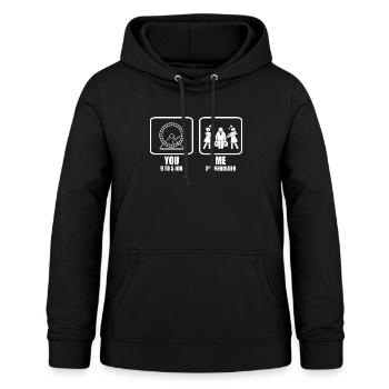 Aktionär Aktien Börse Finanzen - Frauen Hoodie - Schwarz - Vorne - AI Model Female 172 light (172cm)